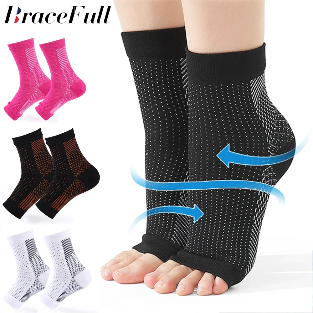 

1Pair Neuropathy socks,Ankle brace Socks and Tendonitis compression socks,Ankle compression sleeve for Plantar Fasciitis