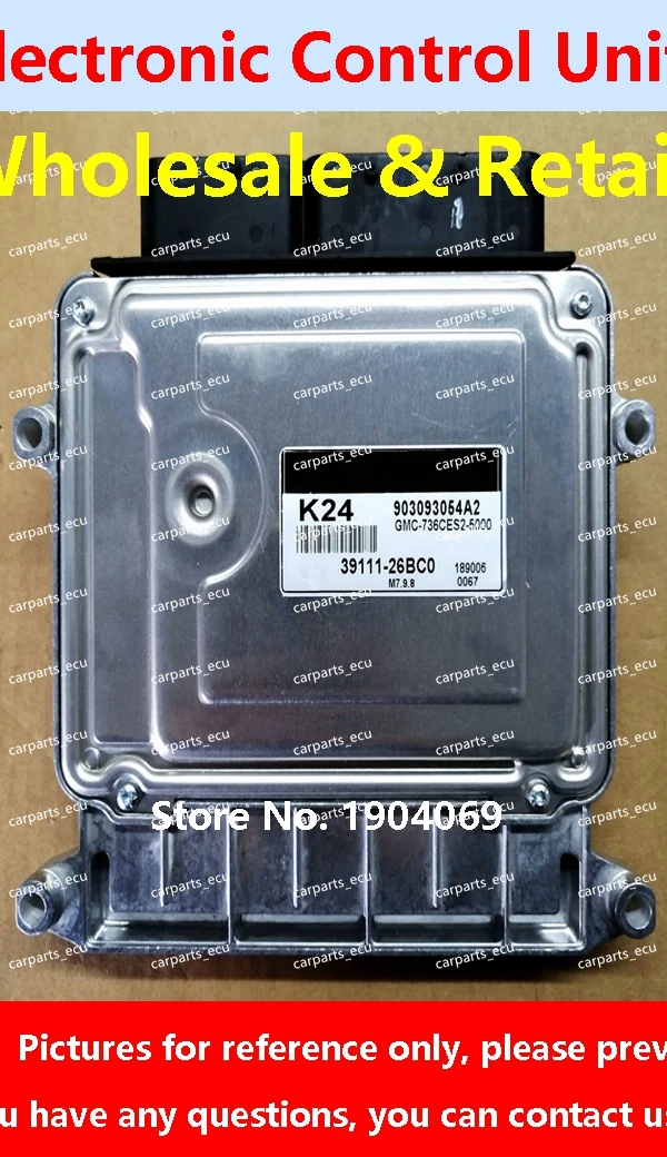

Компьютерная плата двигателя автомобиля Hyundai Elantra KIA/ECU/M7.9.8 39111-26BC0 K24/39130-2EBH0 BH0/39110-03105 3214/39116-2B110 R10