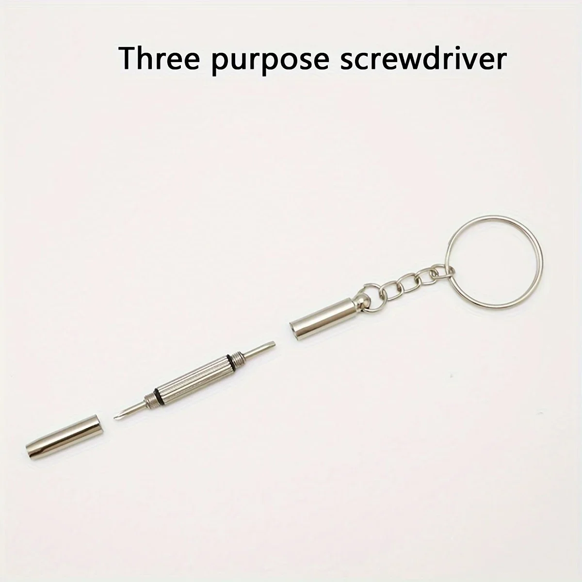 

DD-12PCS Multi-Function Screwdriver Set - 3-Section Detachable with Metal Ring, Portable for Glasses Phone Watch Car Key H0504