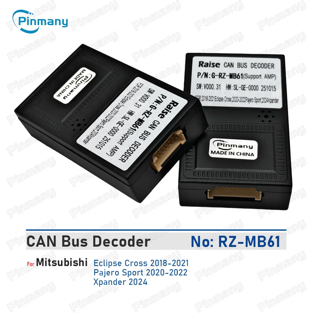 

Автомобильный радиоприемник с Android Hend, CAN Bus Decoder RAISE G-RZ-MB61, черный ящик для Mitsubishi Eclipse Cross Pajero Sport Xpander