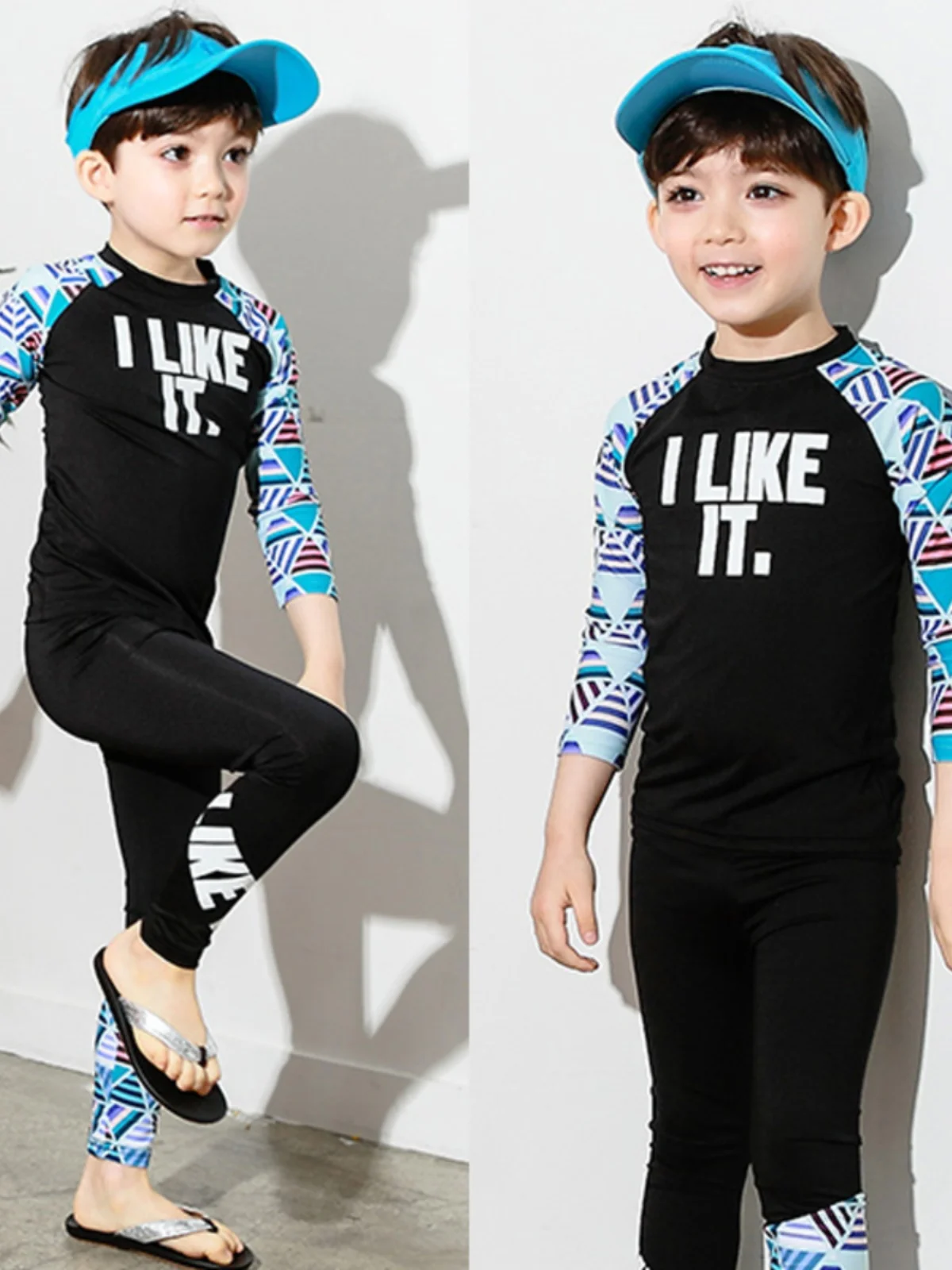 

Детский купальник для серфинга с длинными рукавами, комплект из двух предметов, быстросохнущий, с защитой от солнца, для снорклинга, для мальчиков и девочек, размеры S, M, L