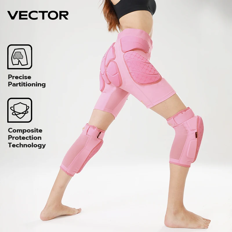 VECTOR Sports Gear Short Knee Pads Snowboard Hip Protection Padded Shorts Skiing Motorcycle Impact-Absorbing Crash Pants 2026