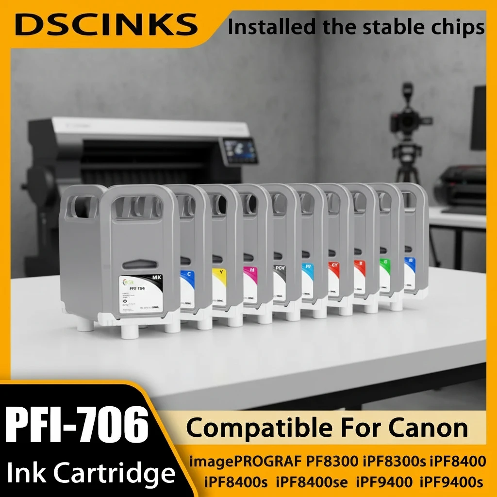 

700 мл PFI-706 картридж с пигментными чернилами PFI706 для Canon imagePROGRAF iPF8300 iPF8300S iPF8400 iPF8400S iPF8400SE iPF9400 iPF9400S