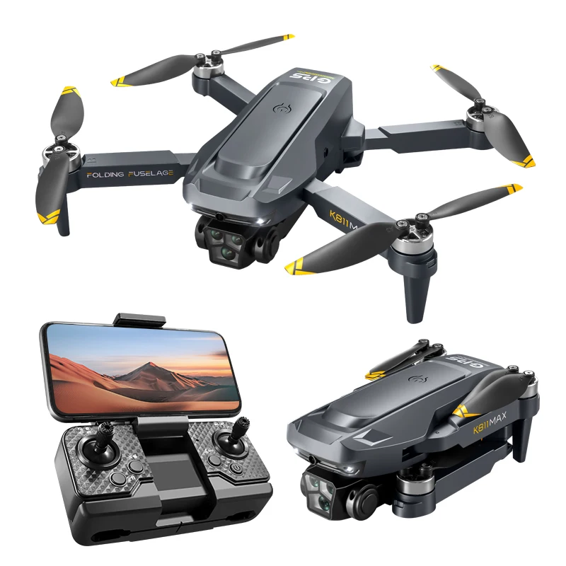 K811MAX Quadrocopter-Drohne: Bürstenlos, GPS, automatische Rückgabe, Hindernisvermeidung |   Perfektes Geschenk für Technik-Enthusiasten