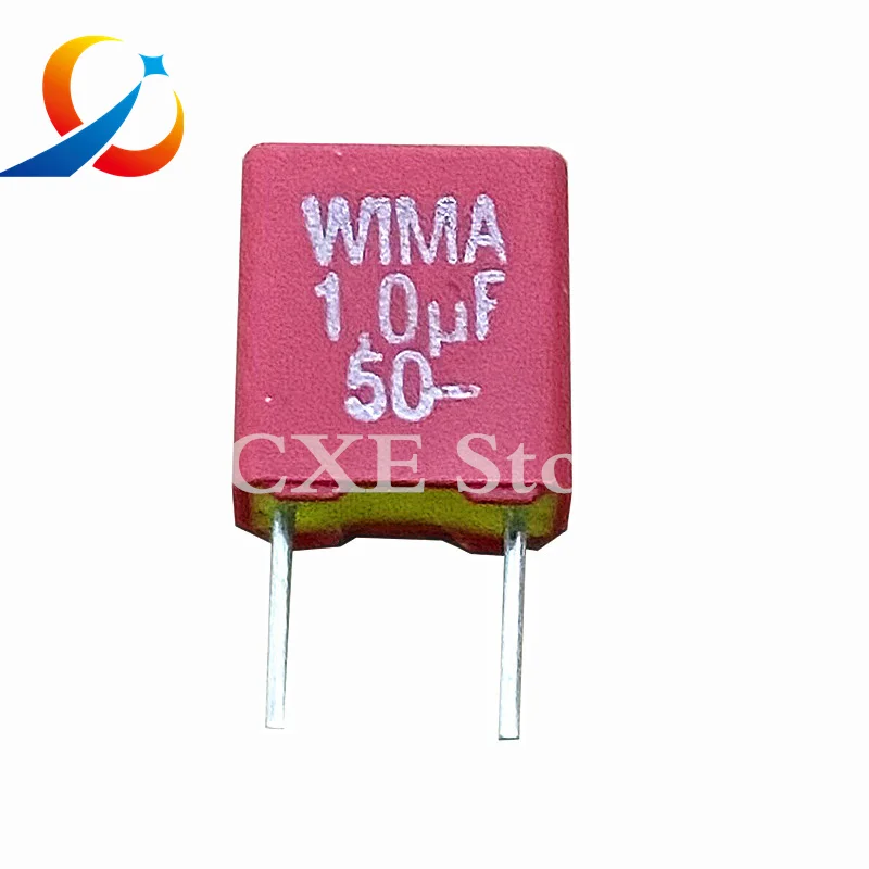 2PCS WIMA RED MKS2 5MM Film Capacitor Hi-Fi Audio 0.1UF 1NF 0.01UF 1UF 3.3UF 4.7UF 10UF 2200PF 0.22UF 2.2UF 50V 63V 100V 250V P5