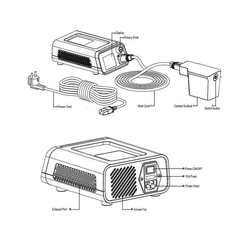 

Car Body Dent Puller WOYO PDR009 Machine for Aluminum Magnetic Induction Heater Paintless Dent Repair Tools