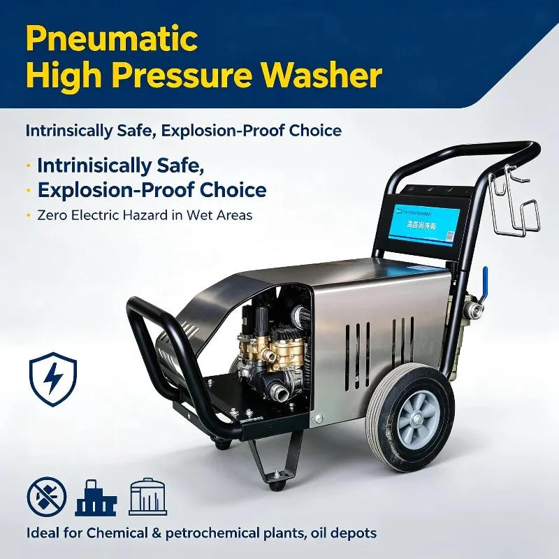 Multifunctional Pneumatic High-pressure Cleaning Machine, Powered By Compressed Air, Suitable For Cleaning Large Ships