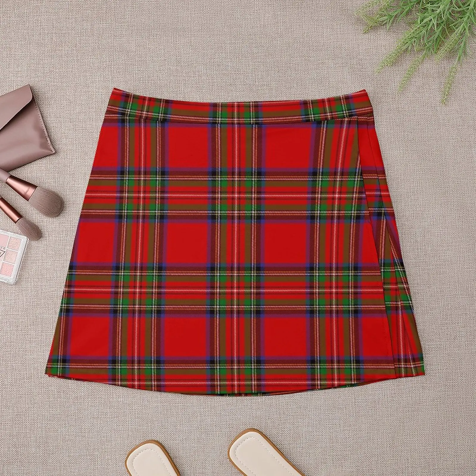 Royal Stewart Tartan Mini Skirt กางเกงขาสั้น กระโปรงผู้หญิง เสื้อผ้าสไตล์เกาหลี กระโปรงมินิ