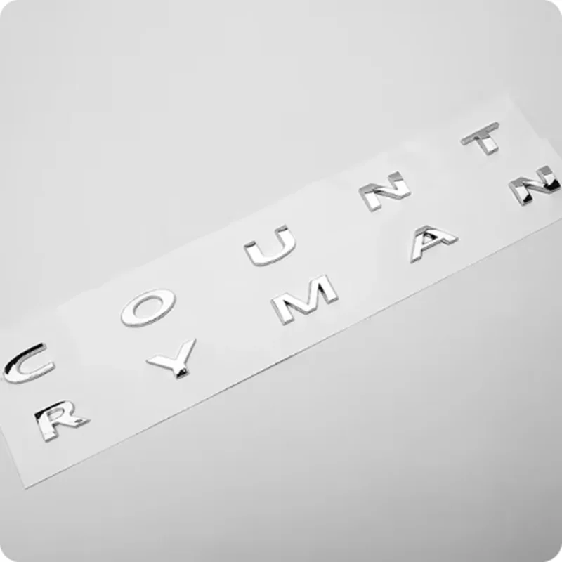 3D ABS Letters Countryman Logo Rear Trunk Emblem Badge Sticker For Mini Cooper S JCW F54 F55 F56 F57 F60 R55 R56 R57 R60 R61