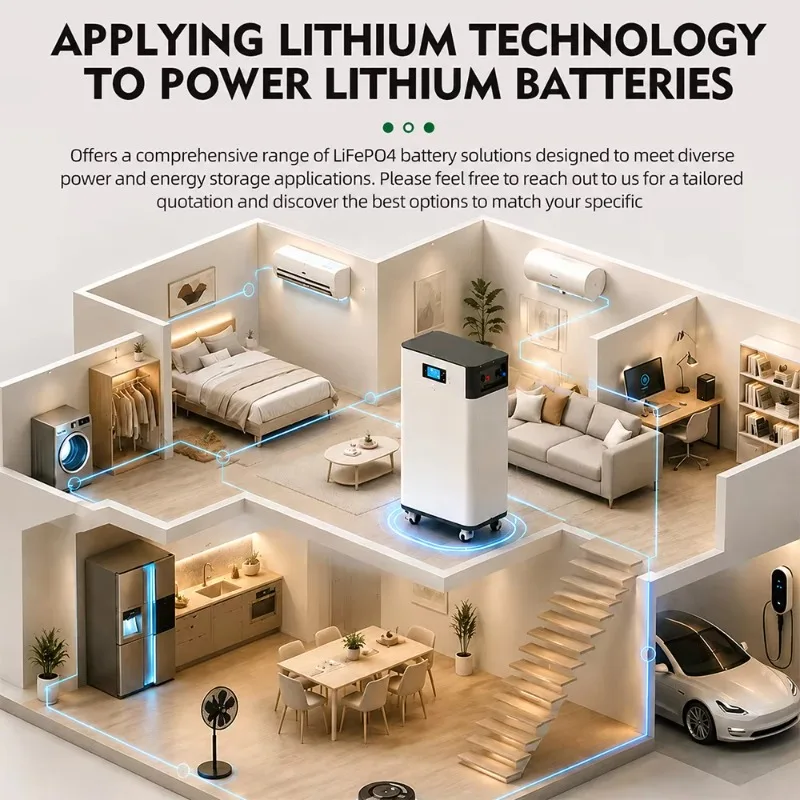 Smart All In One Floor Standing LiFePO4 Battery 51.2V 300Ah 314Ah Residential Energy Storage