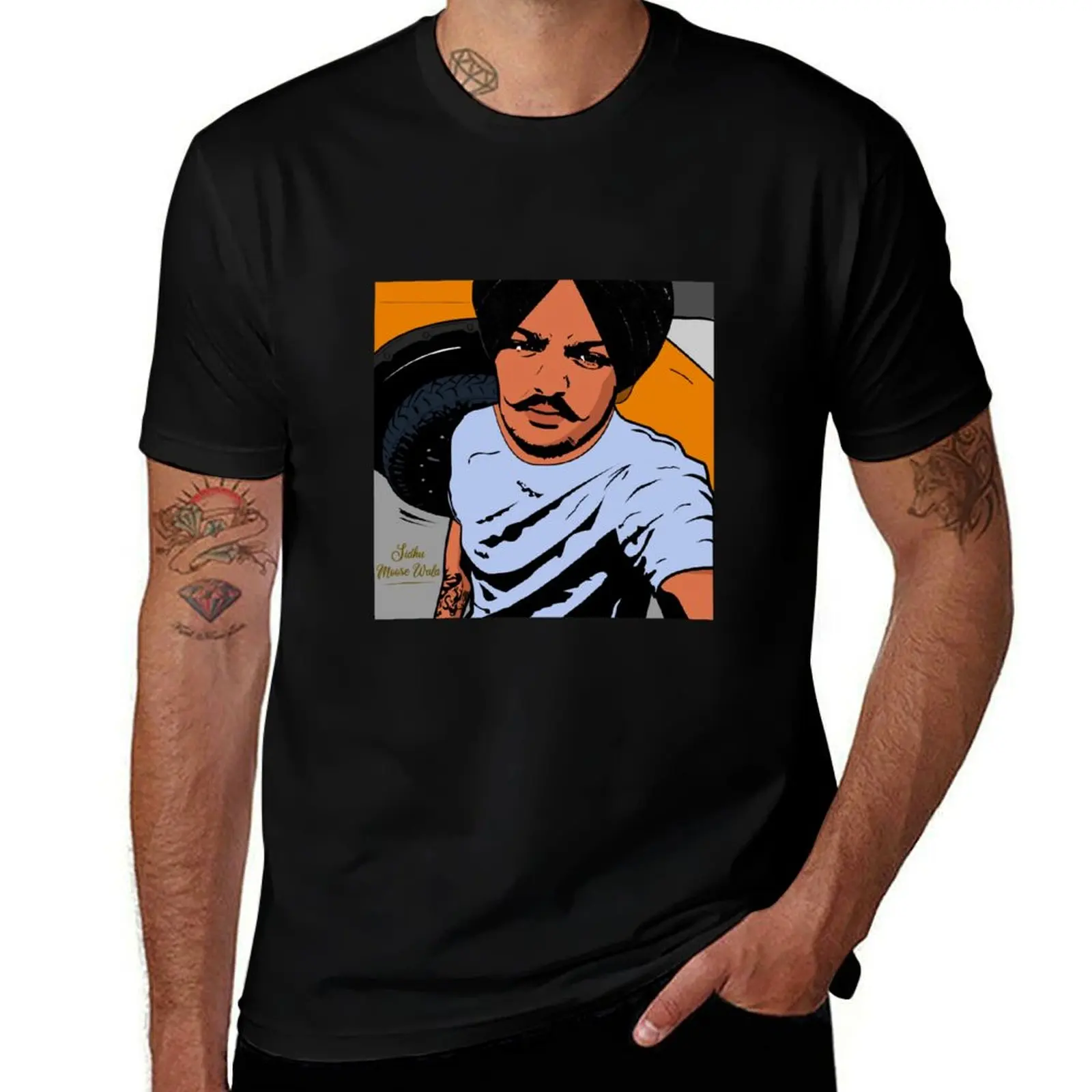 

Sidhu Moosewala T-Shirt oversized graphic tee aesthetic clothes quick-drying Men's t shirts