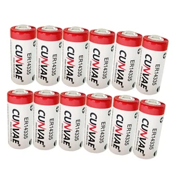 12PCS ER14335 14335 2/3AA 3.6 Volt AA Lithium Battery 1650mAh ER14335 3.6Volt Li-SOCL2 Primary Battery for Video Camera