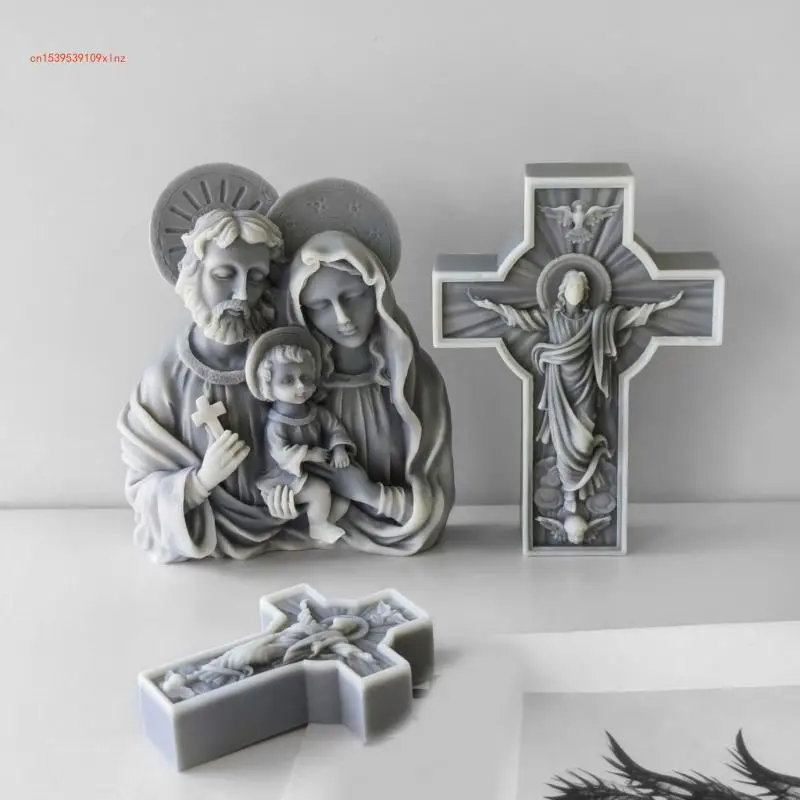 

Easy to Clean Religious Theme Silicone Mold Hand-Making Accessories for Candle