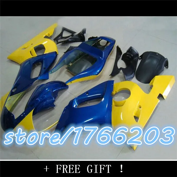 

98-02 For YZFR6 Blue yellow YZF R6 YZF600 S925 YZF-R6 98 99 00 Blue yellow red 01 02 1998 1999 2000 2001 2002 Fairing Ning