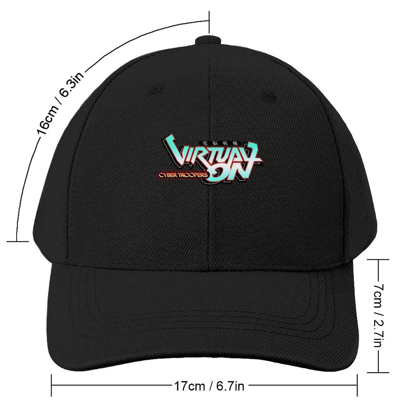 Virtual-on Cyber Troopers Logo Essential T-Shirt Baseball Cap derby hat Anime Hat Caps For Women Men's