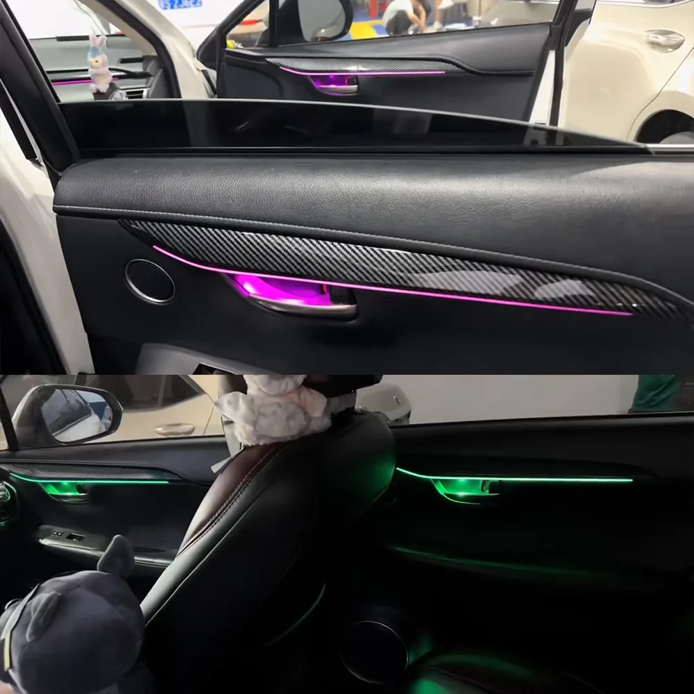 Upgrade and modify LED Car Inner Ambient Light For Lexus NX 2015-2021 Dynamic Magic Color Ambient Lamp OEM Size Rainbow Kit