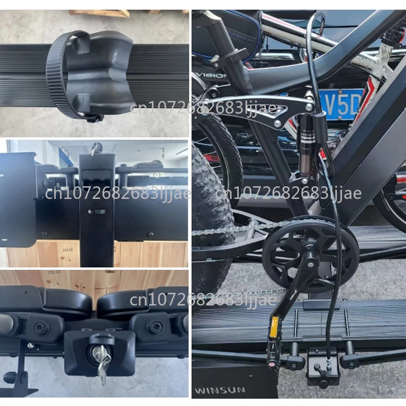 E-Bike Accessories Outdoor Travel Bicycle Car Rack Hitch Bicycle Holder Bicycle Rear Carrier for SUV