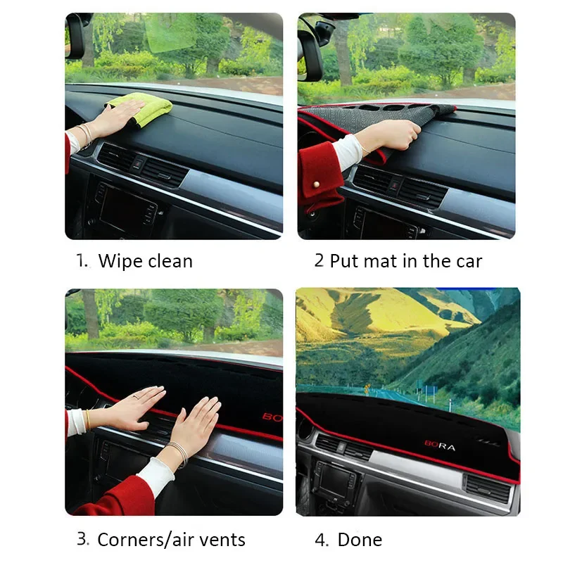 For Kia Stinger CK 2018 2019 2020 2021 2022 2023 HUD Dashboard Mat Cover Dash Protective Avoid Light Auto Parts Cars Accessories
