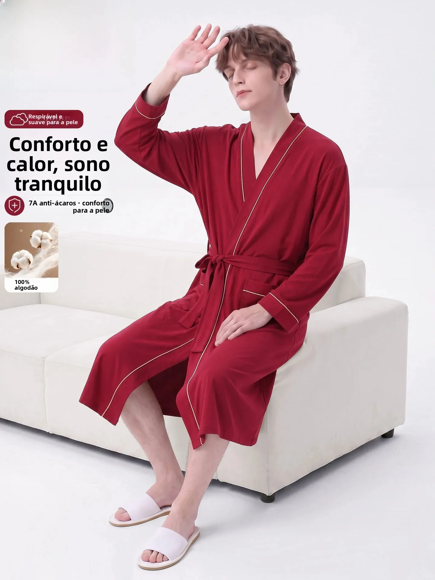 accappatoio-da-uomo-in-puro-cotone-a-maniche-lunghe-ideale-per-l'autunno-e-l'inverno-da-usare-come-pigiama-o-per-la-doccia-perfetto-per-il-nuovo-anno-per-portare-fortuna-e-buon-inizio-giornata-colore-rosso-vino-abbigliamento-da-casa