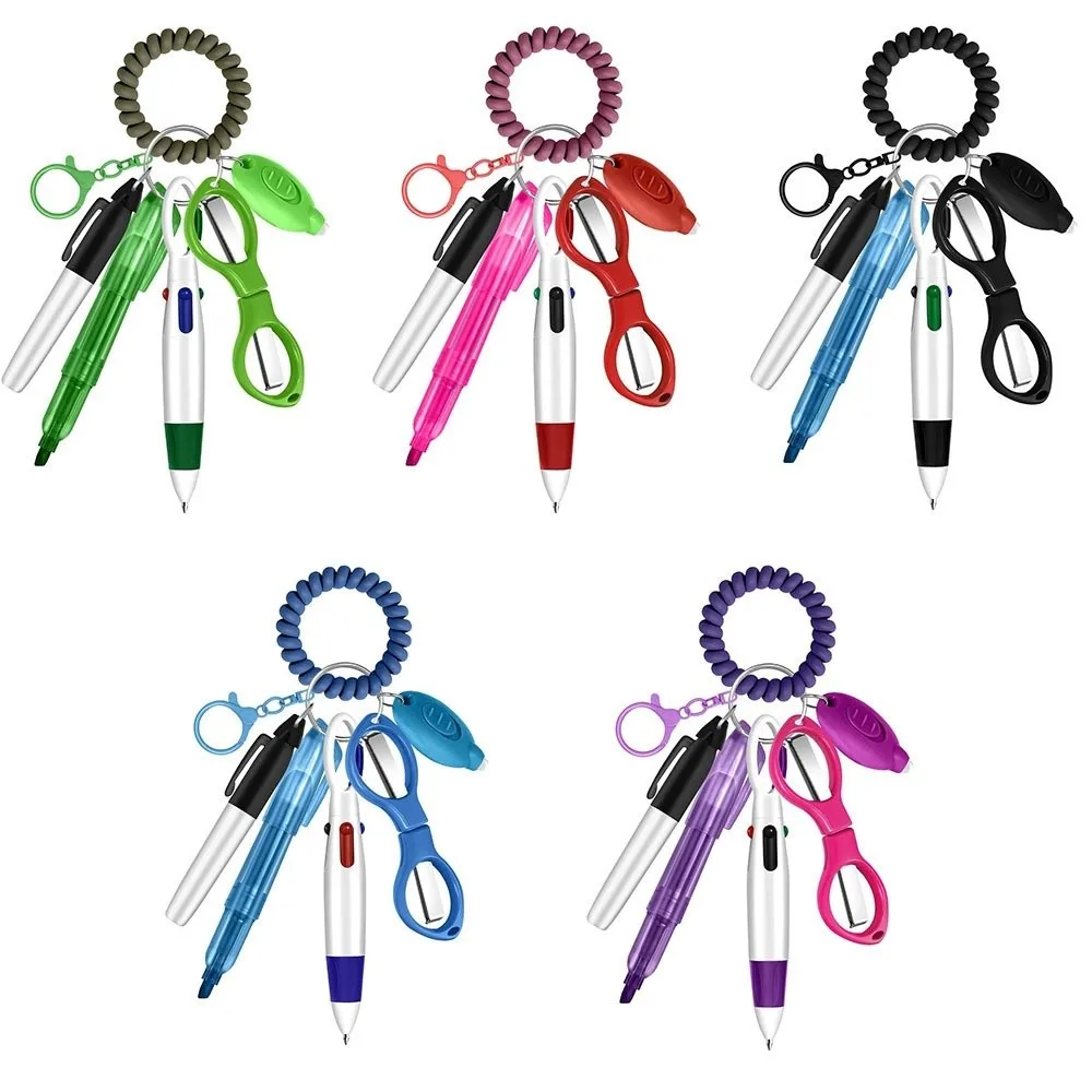 Portable Nurse Pen Pack Retractable Durable Nurse Badge Set ID Badge Reels Lanyard Keychain Nurse Badge Clip Accessory Gift