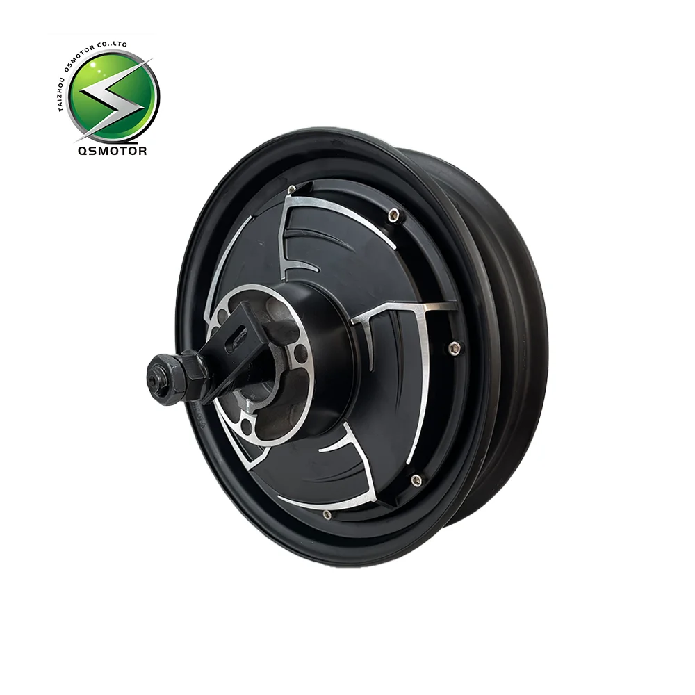 

QSMOTOR 10 "V4 4000WP модифицированный бесщеточный двигатель дискового тормоза постоянного тока, подходящий для электрических мотоциклов