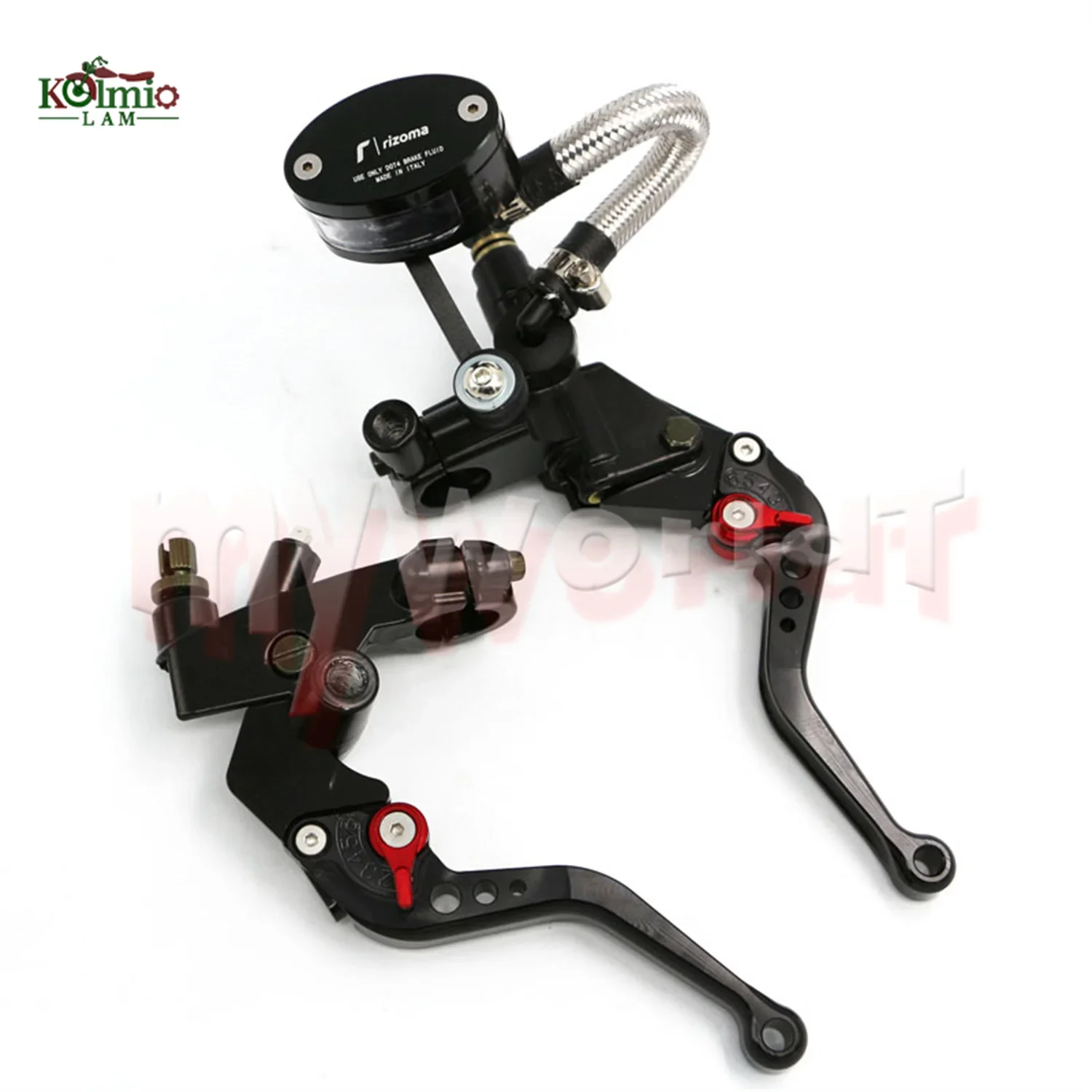 

Motorcycle 7/8'' 22mm Fit For NINJA 300 400 250 Z250 Z300 Z400 Clutch Brake Master Cylinder Reservoir Levers Fluid Reservoir Set