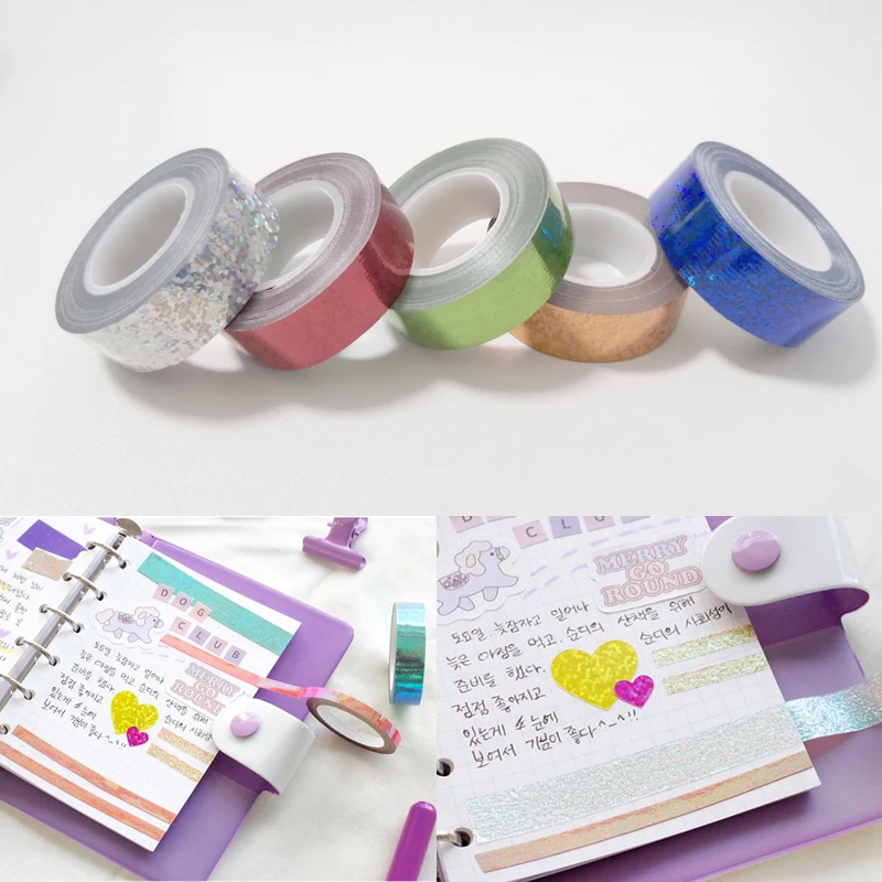 

Masking Tape Sticky Decorative Paper Tape Set DIY Decoration Office Stationery Scrapbook