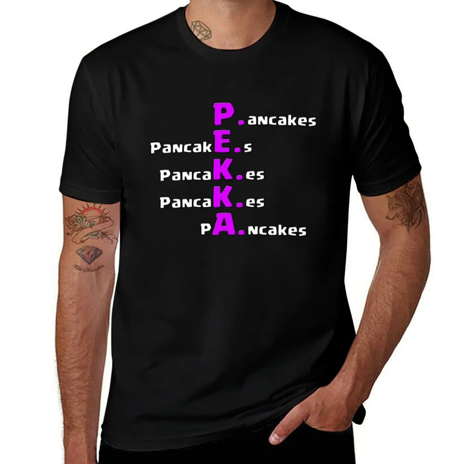 

PEKKA Pancakes T-Shirt Big and Tall Short Sleeve Tee