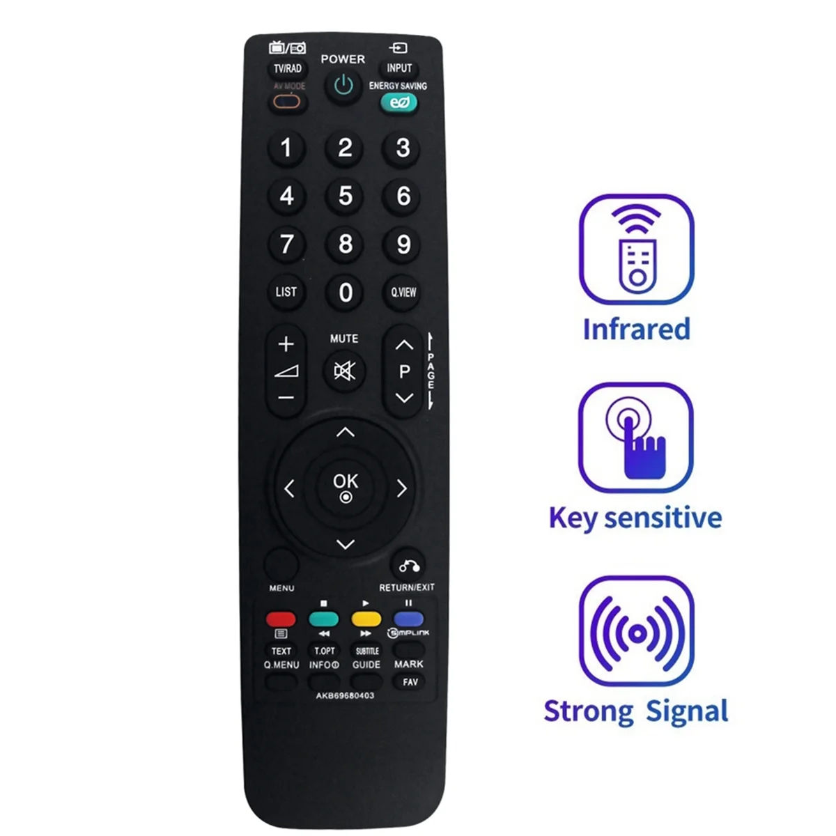 FFYY-استبدال جهاز التحكم عن بعد AKB 69680403   ل LG TV 32LG2100 32LH2000 32LH3000 32LD320 42LH35FD 42PQ20D 50PQ20D 22LU4010 26LH2010