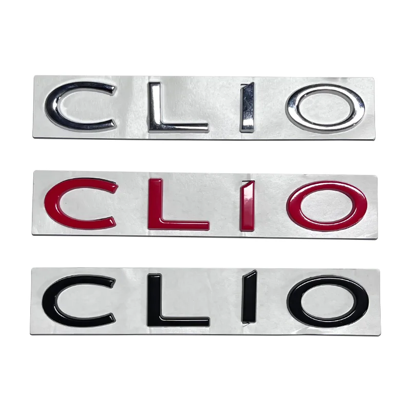 

3D Metal Car Logo Emblem Stickets for Renault CLIO RS 2 3 4 5 6 2025 2024 2019 2018 Car Rear Trunk Styling Sticker Accessories