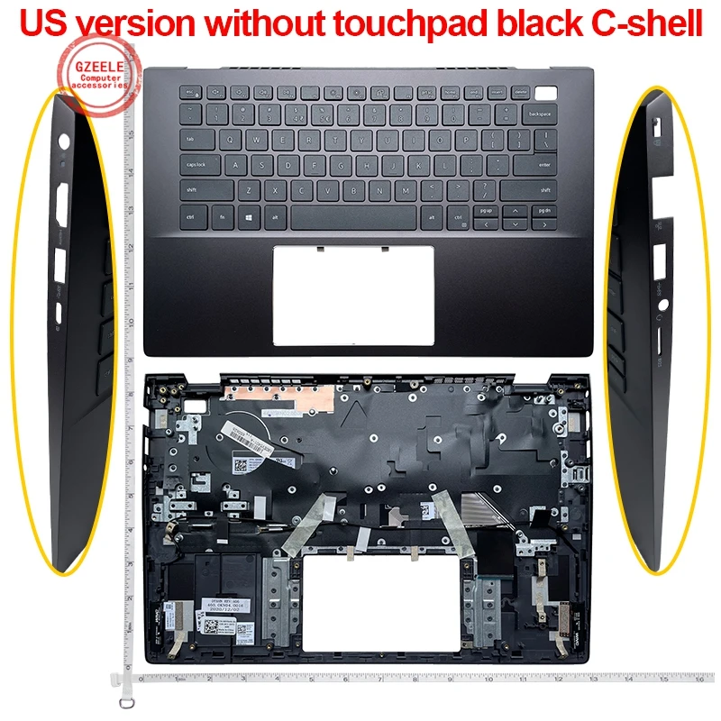 

Laptop Case Top LCD Back Cover Palmrest Backlit Keyboard For Dell Vostro 14 V5401 V5402 5401 5402 DY5HN 0DY5HN