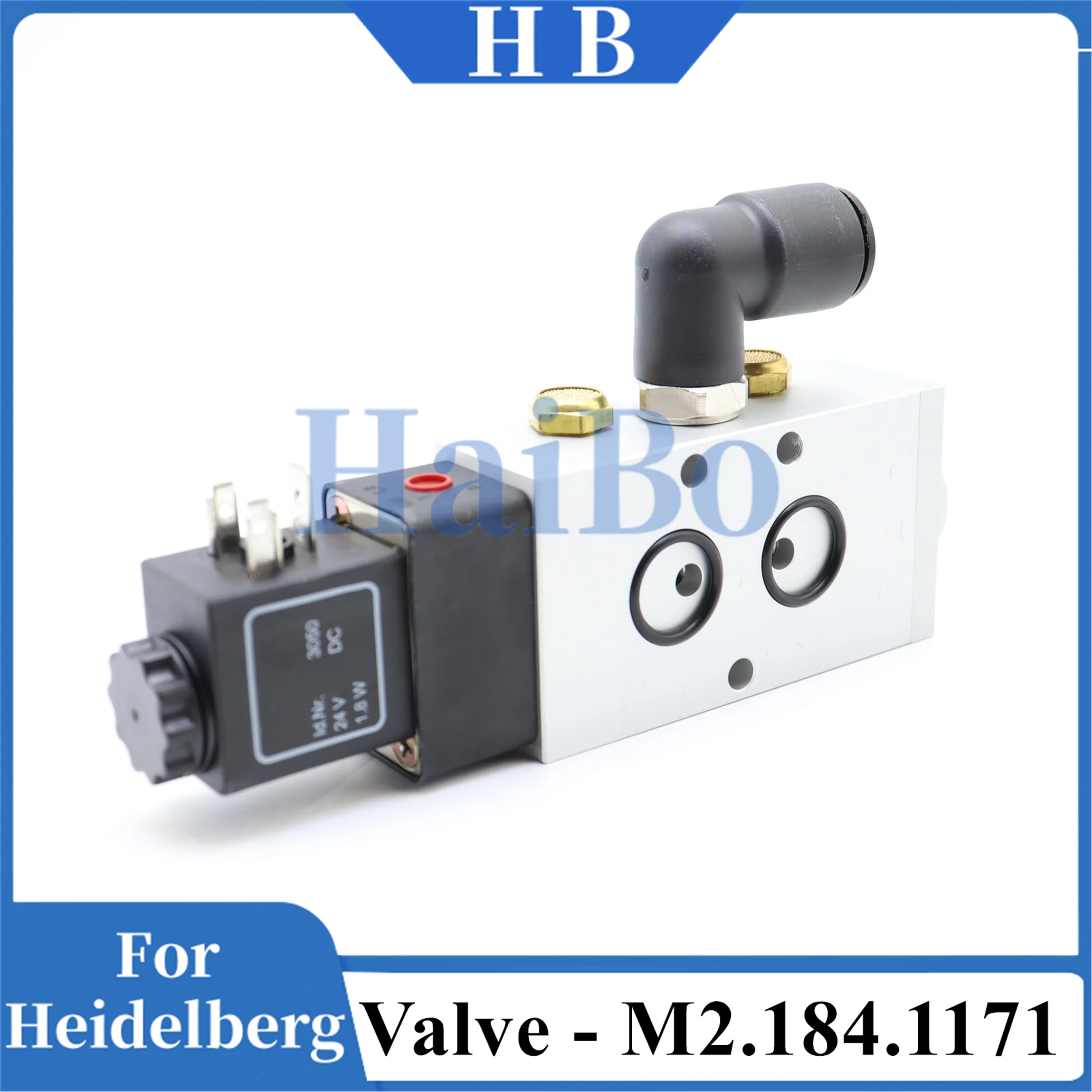 

HaiBo Лучшее качество M2.184.1171 Электромагнитный клапан для Heidelberg SM52 SM74 SM102 Запасные части для машины для офсетной печати Клапан