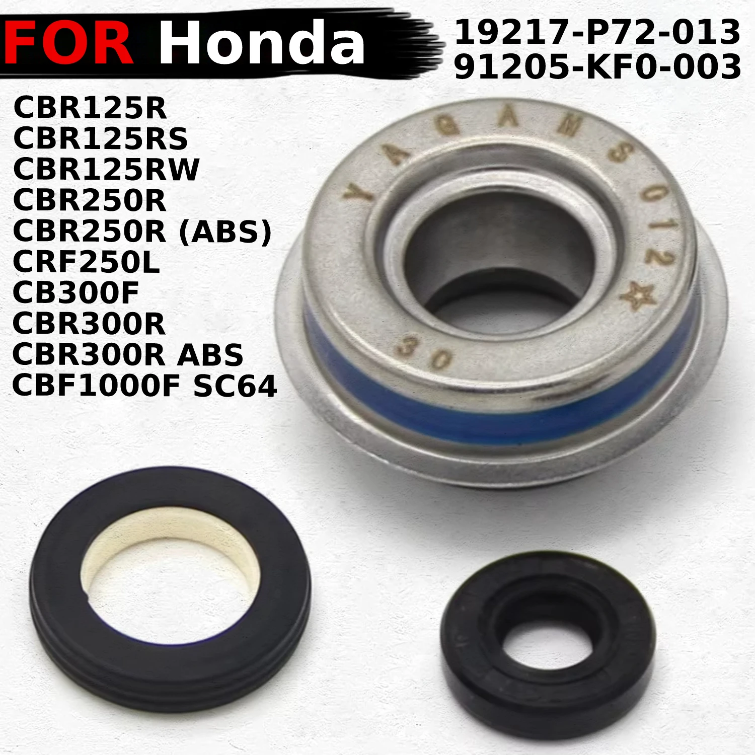 

Water Pump Mechanical Seal Cover Fit For Honda CBR125R CBR125RS CBR125RW CBR250R ABS CB1000RA CBF1000F