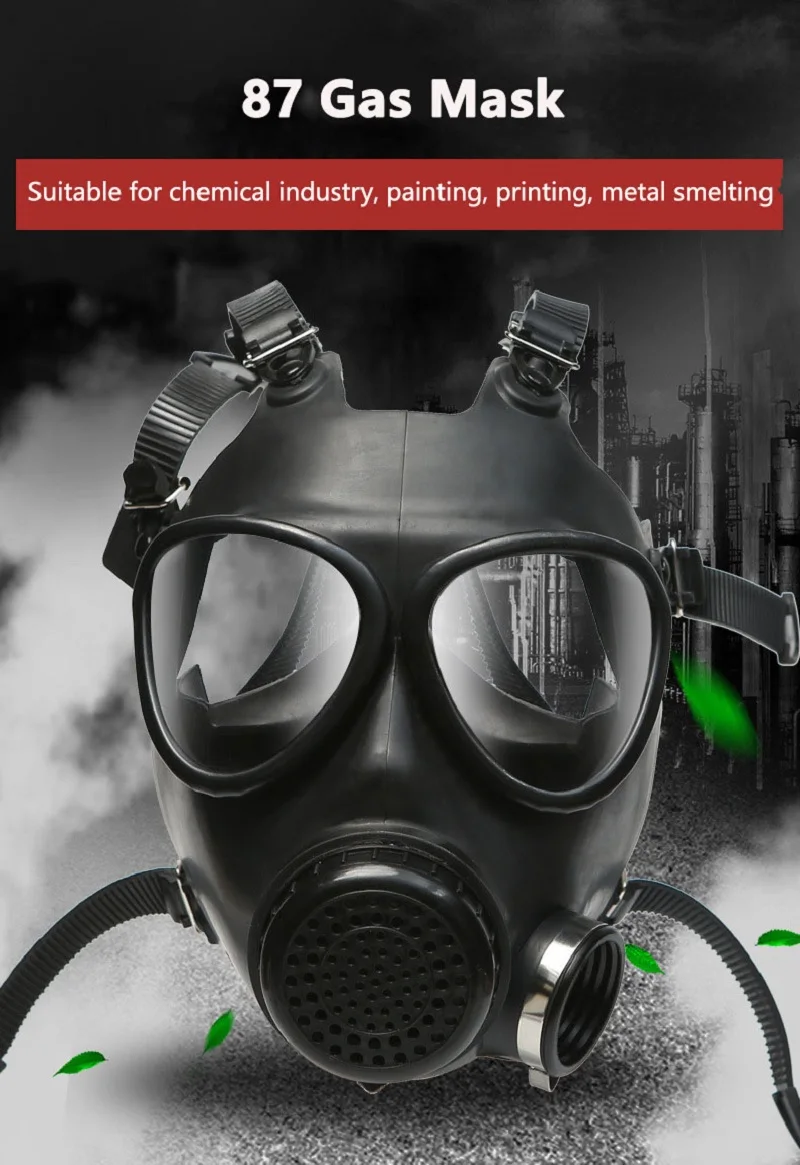 87 Type Rubber Head Wear Full Face  Gas Mask  Respirator 87 Mask Body