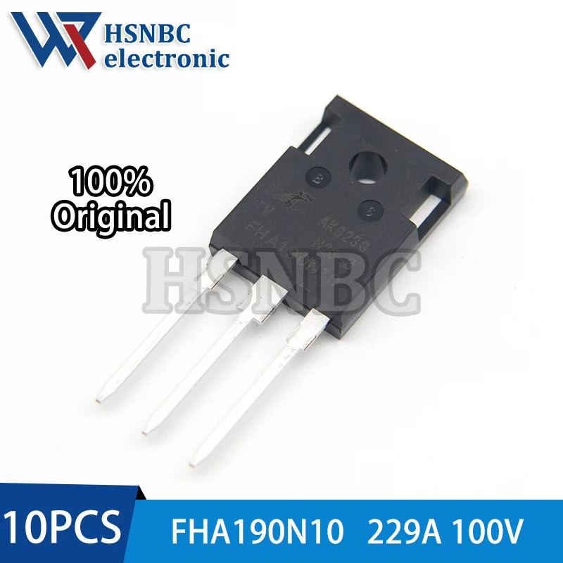 

10PCS FHA190N10 190N10 FHA190N10V TO-247 100V 229A N-channel Power MOSFET Transistor 100% New Original