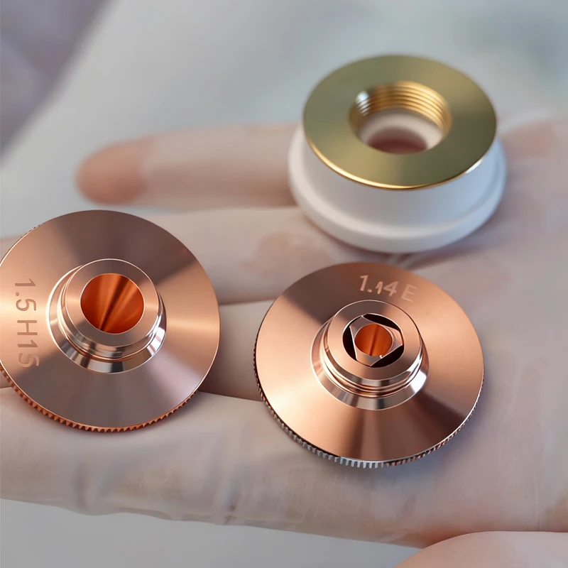 Hot Sale 32MM double-layer standard laser nozzle is suitable for laser cutting head to achieve efficient cutting