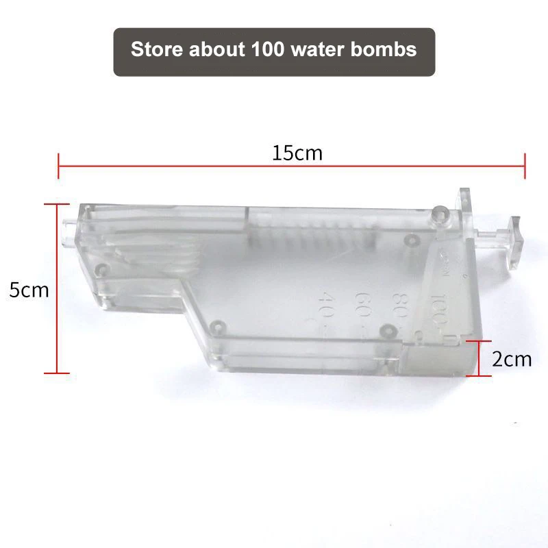 Water Bomb BB Speed Loader, Gel Balls for Paintball, Airsoft Guns, Large Speed Loader, Rifill Bullets, Storage Box, 7mm-8mm