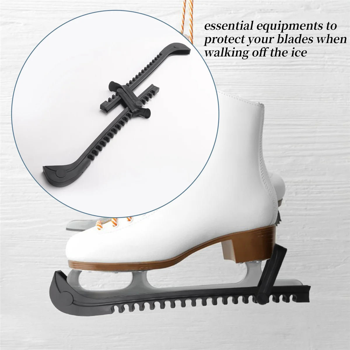 

Better Quality Ice Skate Blade Protectors,Universal Ice Skate Blade Cover Hockey Skate Guards with Adjustable Buckle for Skating