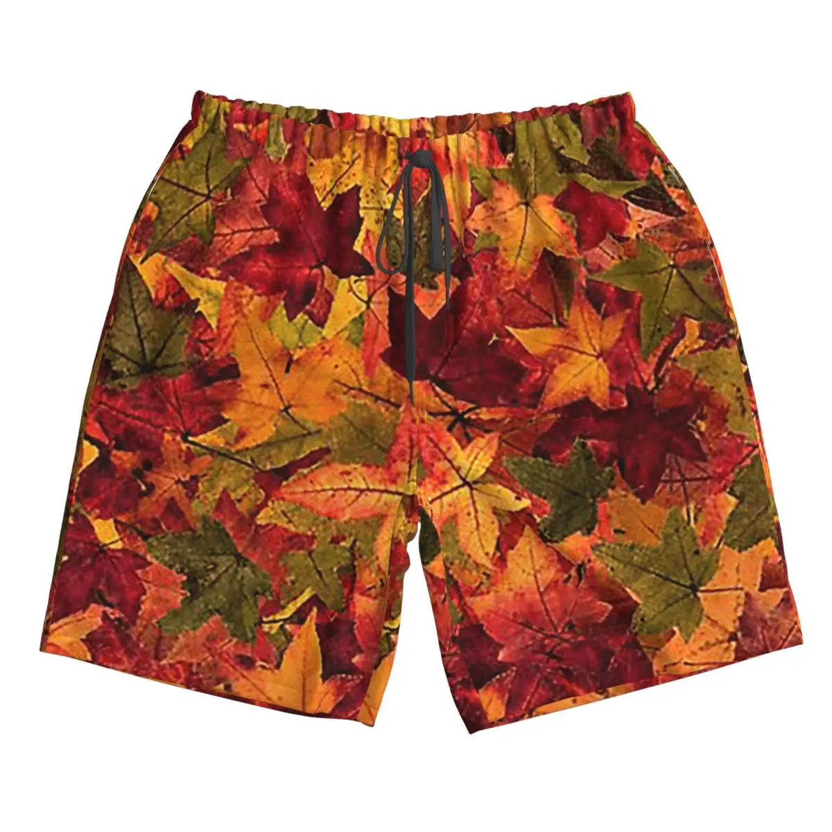 

Autumn Leaves Trunks Beach Board Shorts Casual Quick Dry Swim Summer Men Pants