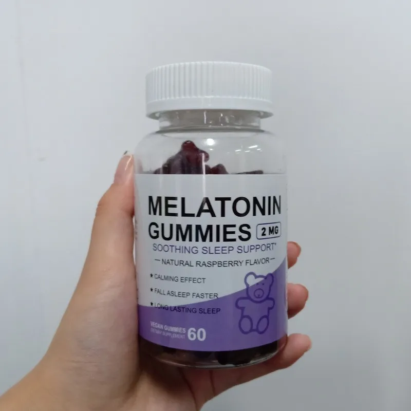 

1 bottle of melatonin gummies helps with faster sleep promotes digestion promotes health food