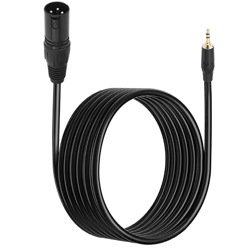 DXAB 3.5mm to 3Pin Male Cable for Combining Stereo Channel into Mono for Mixing Consoles and Speakers