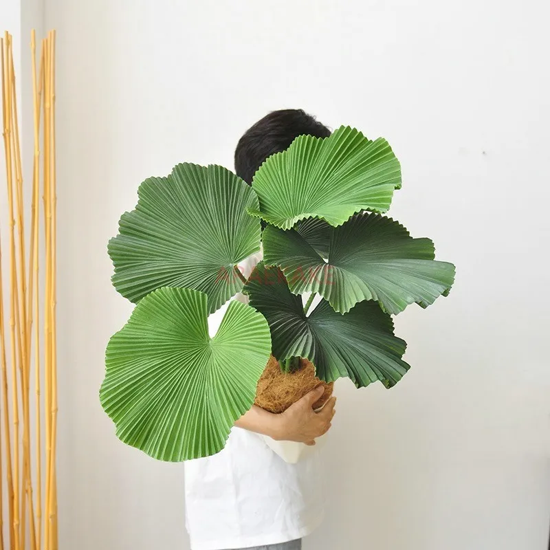 1pcs Simulated plant ornaments for indoor home, office decoration, green plants, fern leaves, potted plants, bonsai