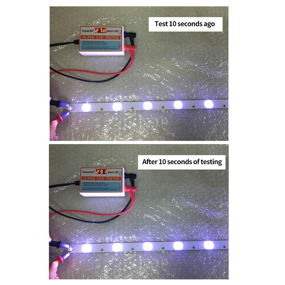 CA-300V Portable LED Lamp Beads Light Bar TV Backlight LED Strips Beads Lamp Board Test Tool Capacitance Diode Voltage Testing