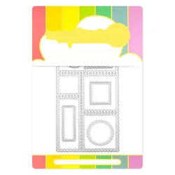 2024 Jan. New Window Frame Postage Collage Mini Slimline Cutting Dies and Blocks Stencil Scrapbooking For Card Making no Stamps