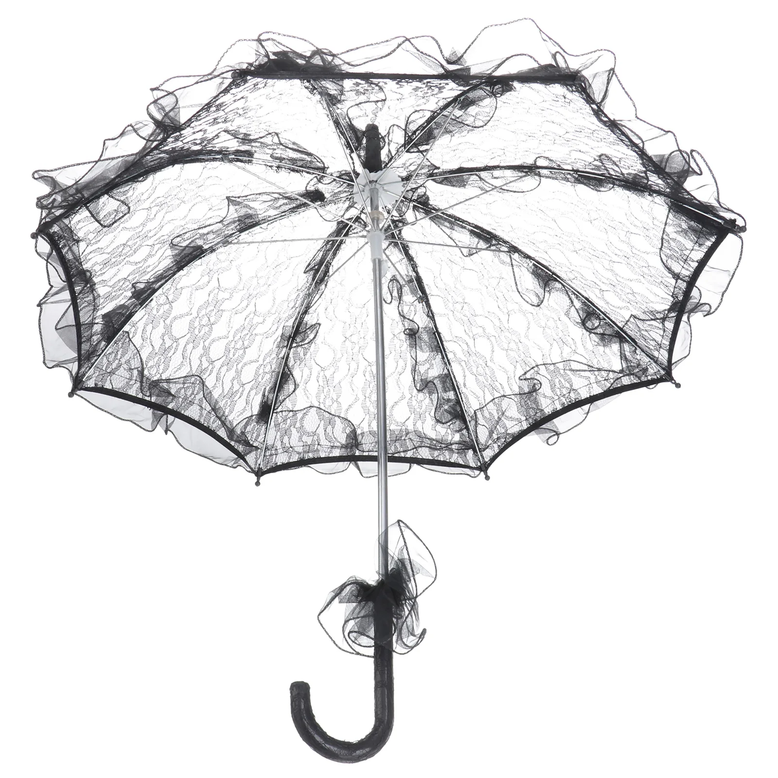 

Wedding Umbrella Vintage Lace Cotton Parasol Handmade Embroidery Bridal Shade For Photo Props Tea Party Decor