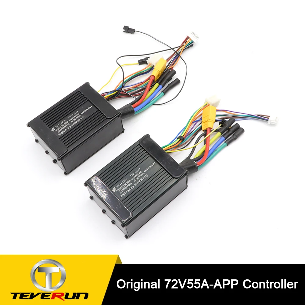 

Original 72V 55A Controller APP Version For Teverun Fighter Supreme 2023 Version E-Scooter Front Rear Controller Parts