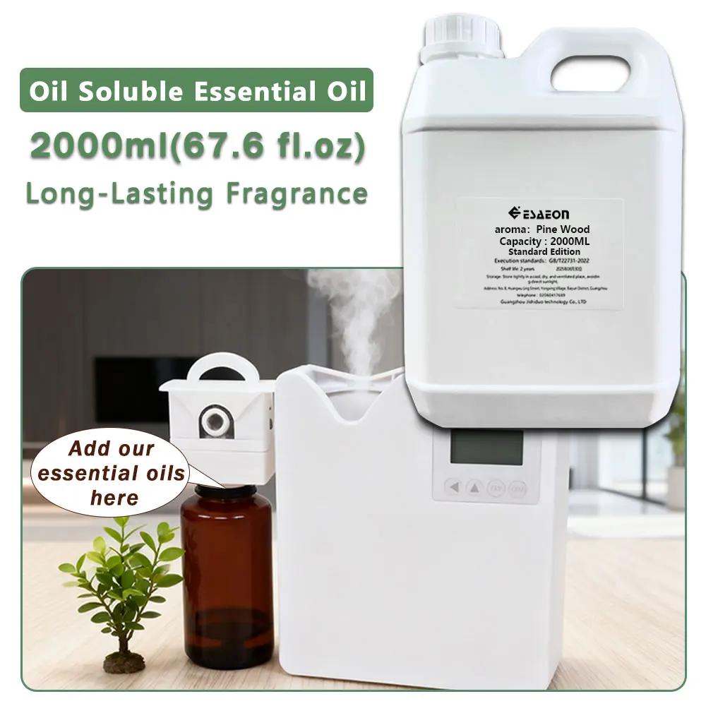 ESAEON Essential Oils - For Aromatherapy Machines, Two Fluid Fragrance Diffuser Supply Liquid, Pine Wood - 2000ML (67.6 fl.oz)