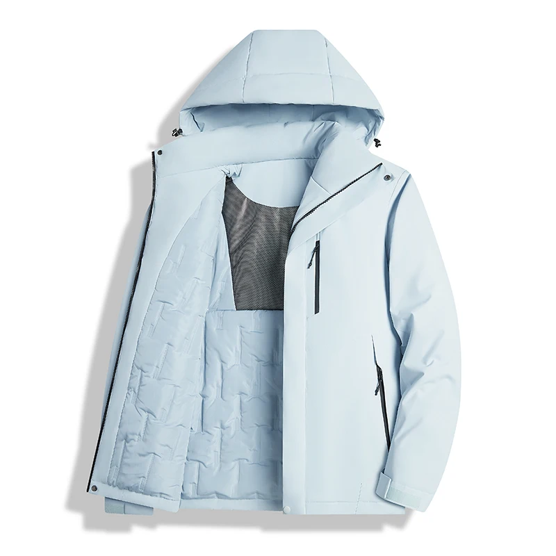 

Men's and Women's 3-in-1 Waterproof Ski Jacket, Detachable Hooded Windproof Winter Coat, Multi-Pocket Outdoor Parka Suitable for Hiking/Skiing, Insulated Cold-Resistant Outerwear Available in Multiple Colors, Ideal for All Winter Adventures and Daily Comm