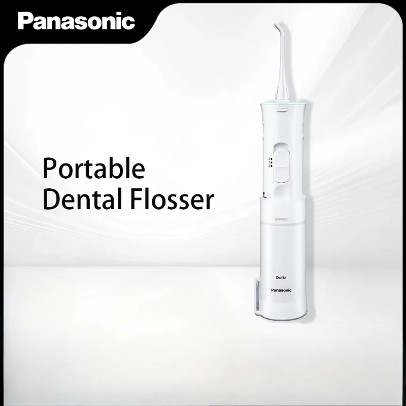 Panasonic Portable Oral Rinse - 2 Modes - Dry Battery - Cordless Flosser - Clean Gums - IPX7 waterproof