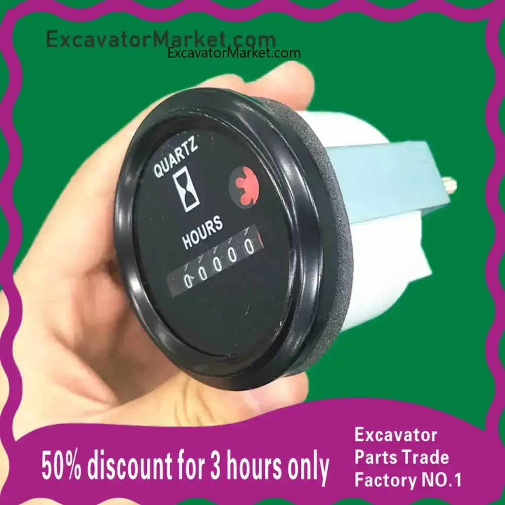 Excavator Hour meter Timer Working Hour meter Timer Excavator Accessories For Hyundai CAT ZX SK for Volvo  excavator Parts